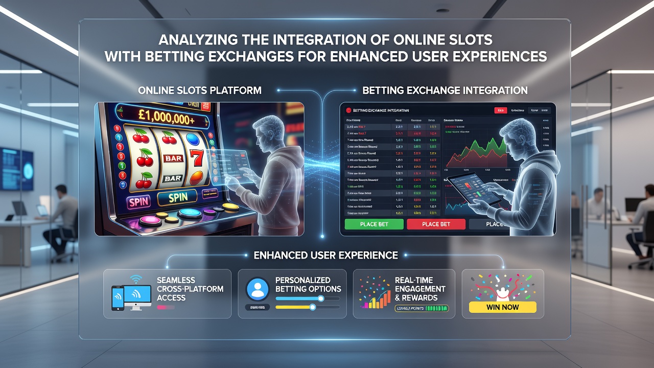 Screenshot of a user interface displaying integrated slot game and live betting exchange options side by side