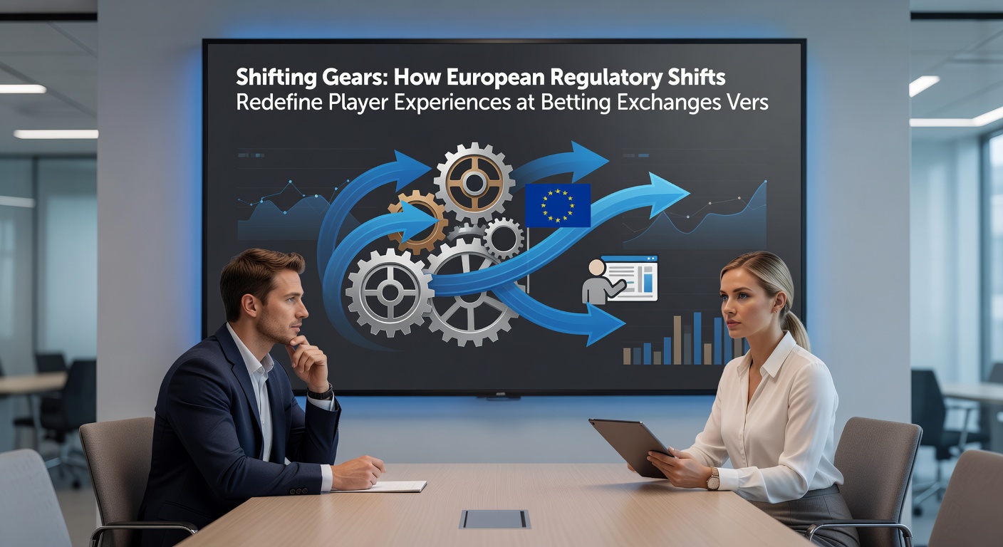 Side-by-side view of betting exchange and slot platform user interfaces under updated European rules